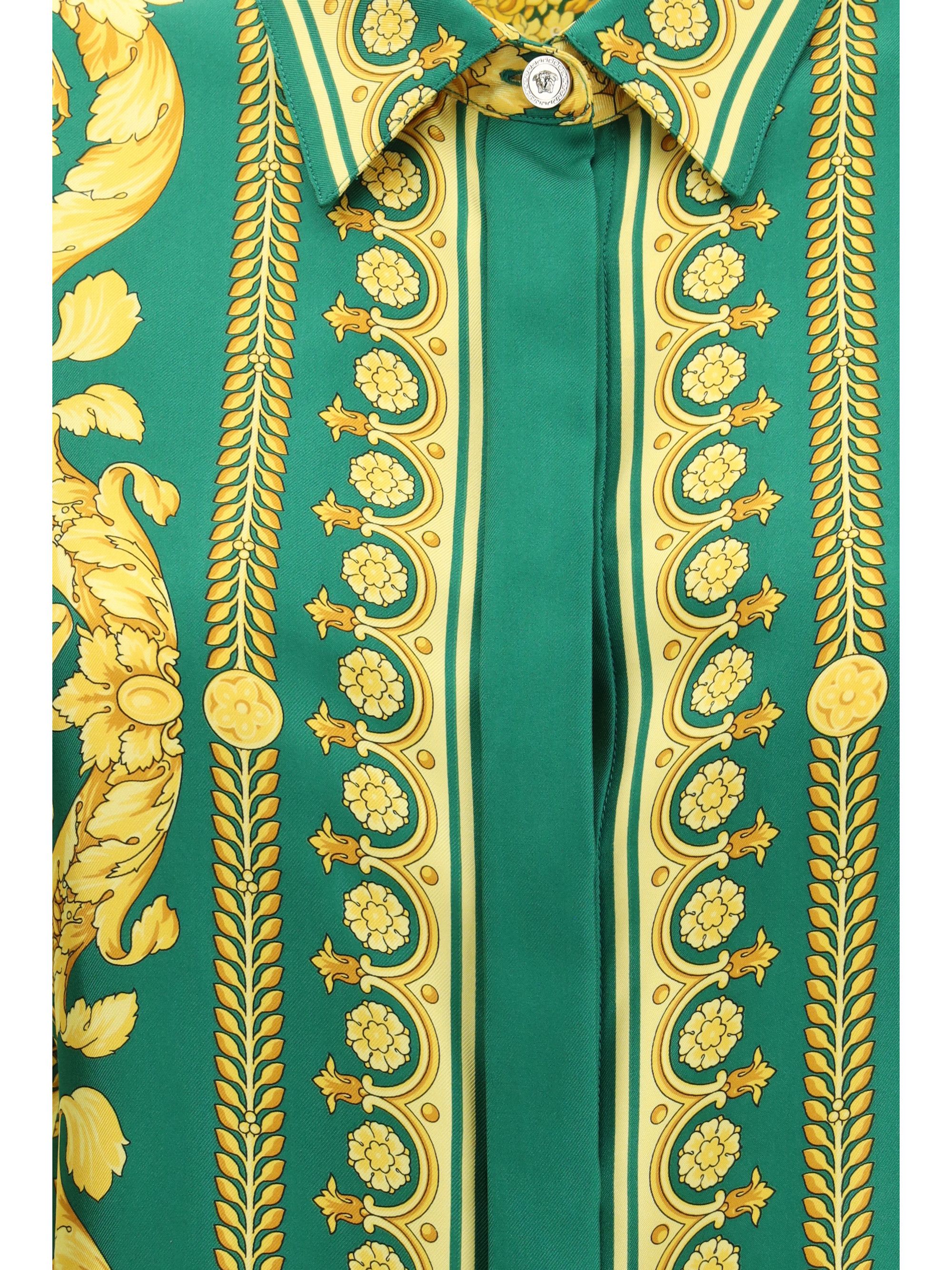 Versace Printed silk Shirt Size M / US 6-8 / IT 42-44 - 3 Thumbnail