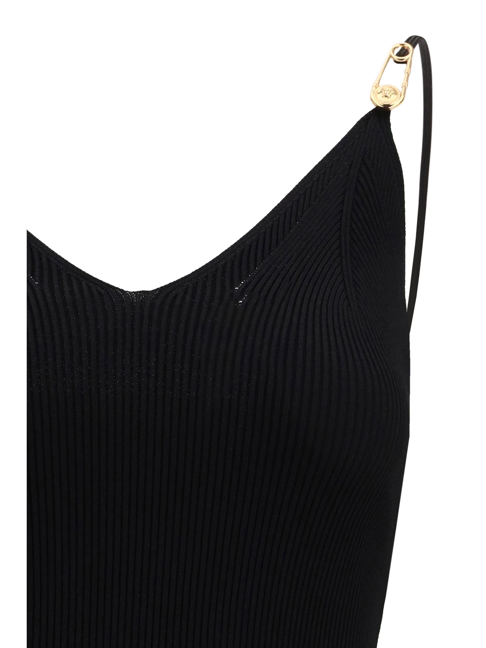 Versace Safety Pin Slip Midi Dress Size M / US 6-8 / IT 42-44 - 3 Thumbnail