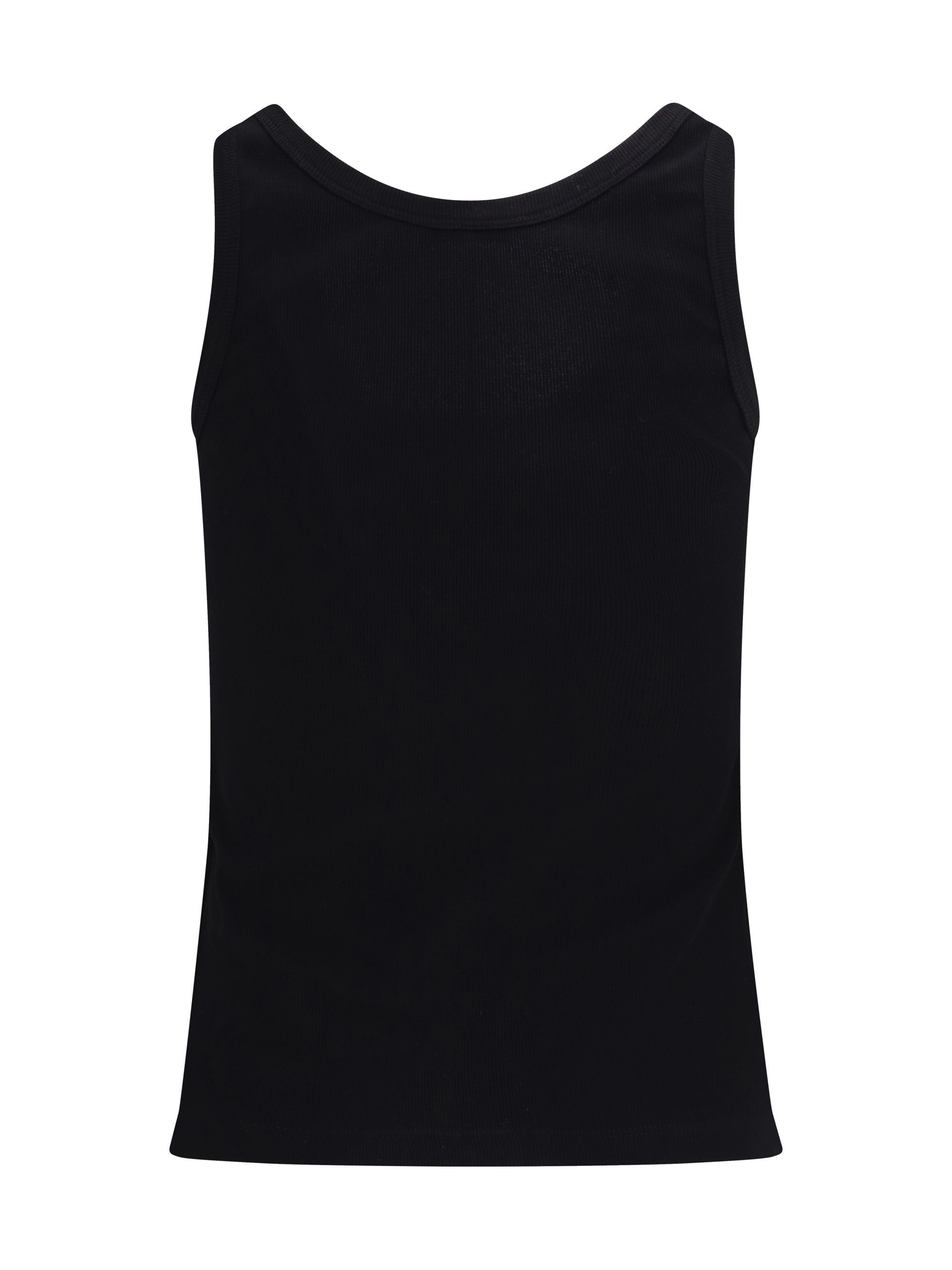 Versace Tank Top in cotton rib stretch Size M / US 6-8 / IT 42-44 - 2 Thumbnail