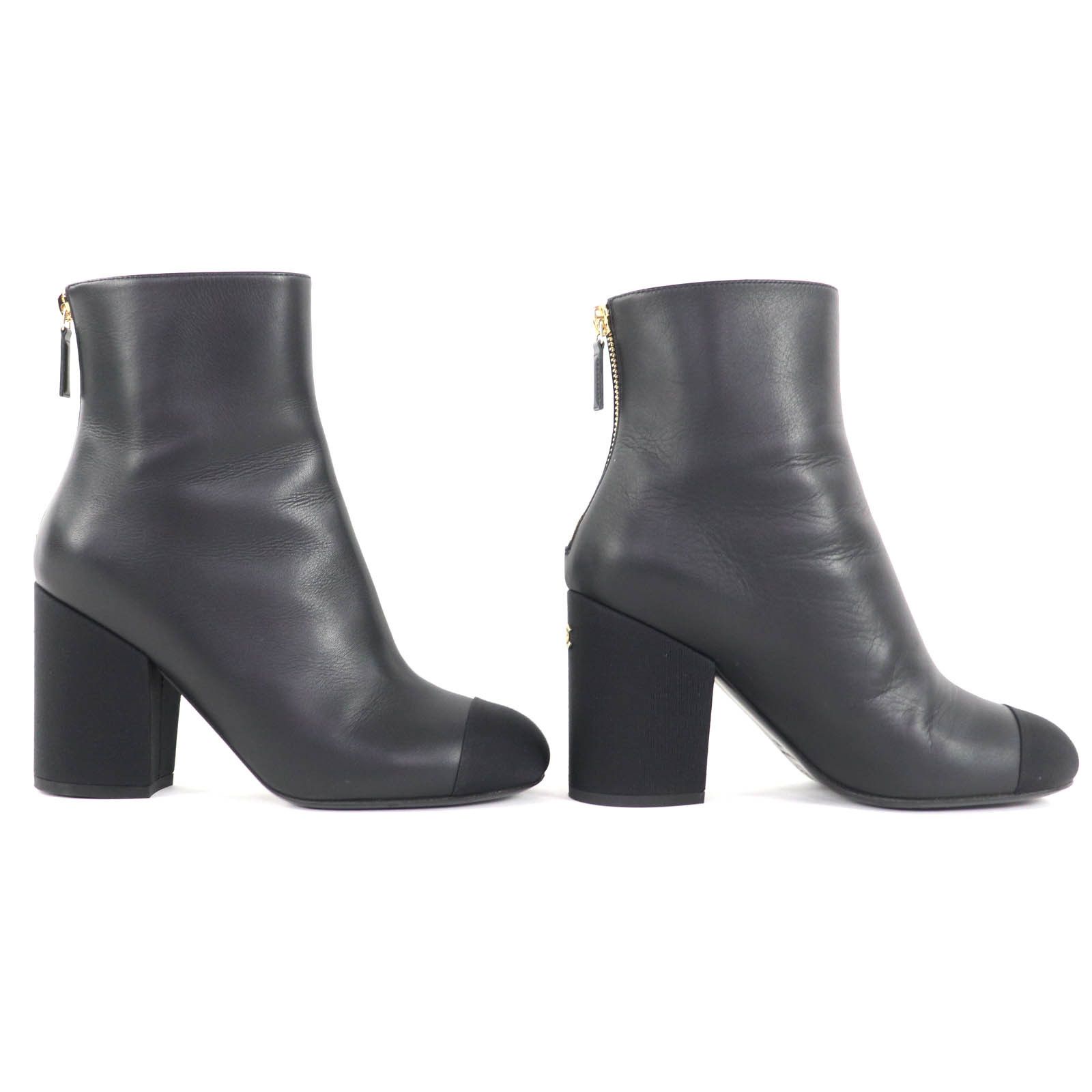 Chanel Chanel Chanel G39529 Leather Ankle Boots Leather Shoes G39529 DUTY FREE for USA Size ONE SIZE - 4 Thumbnail