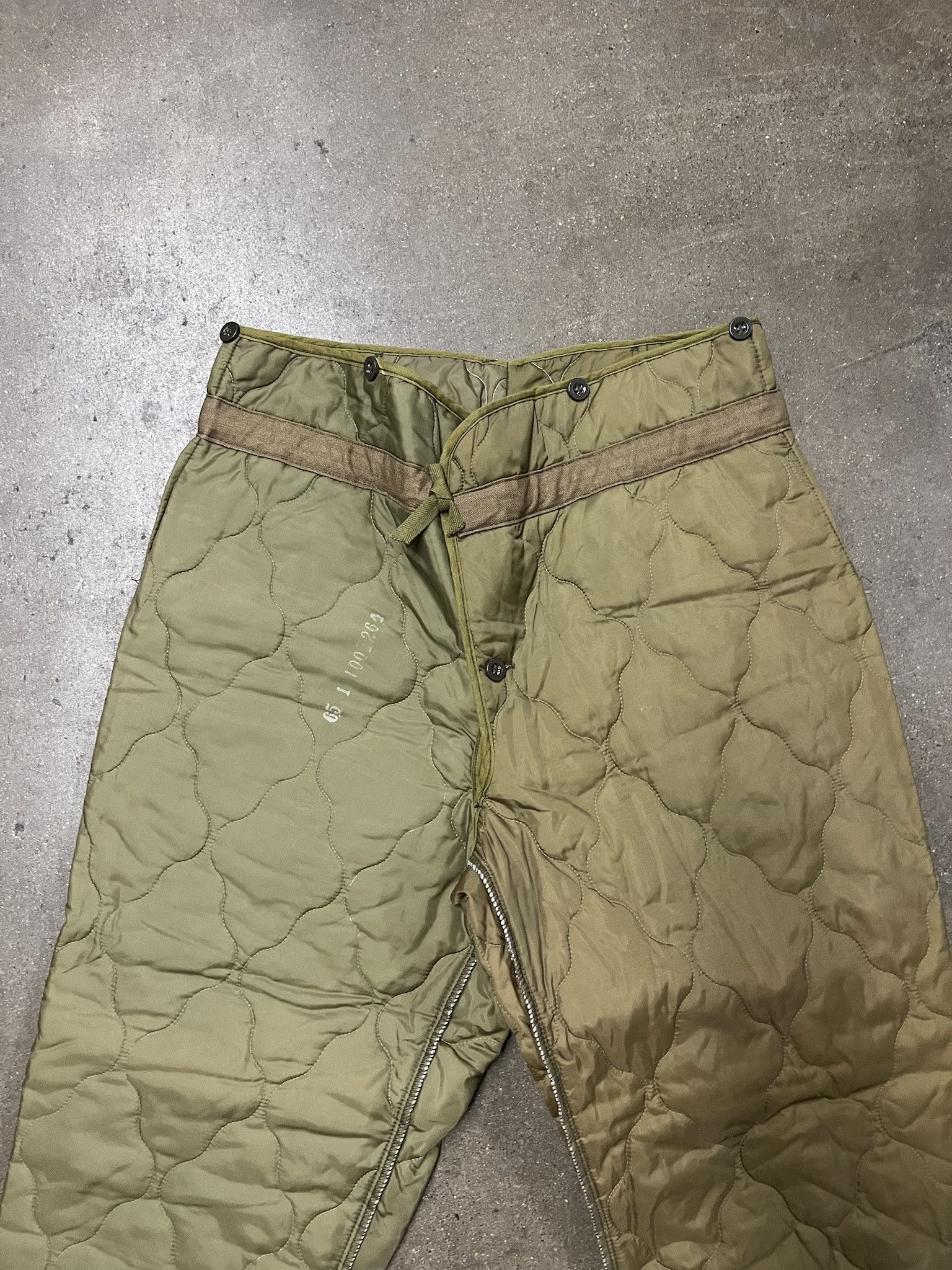 Vintage Vitnage Military Thermal Quilted Pant Liners Size 34 Size US 34 / EU 50 - 2 Thumbnail