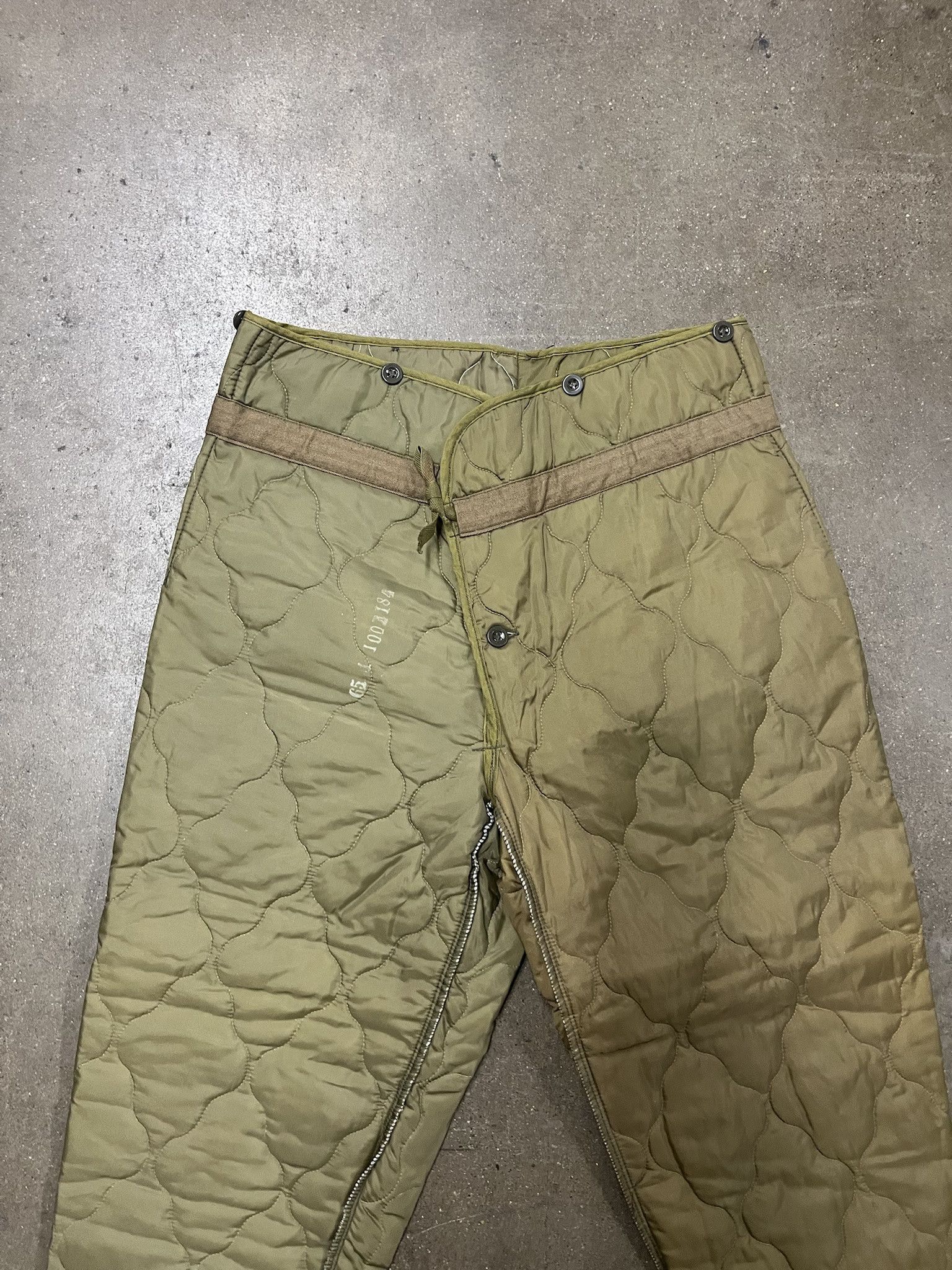 Vintage Vitnage Military Thermal Quilted Pant Liners Size 34 Size US 34 / EU 50 - 2 Thumbnail