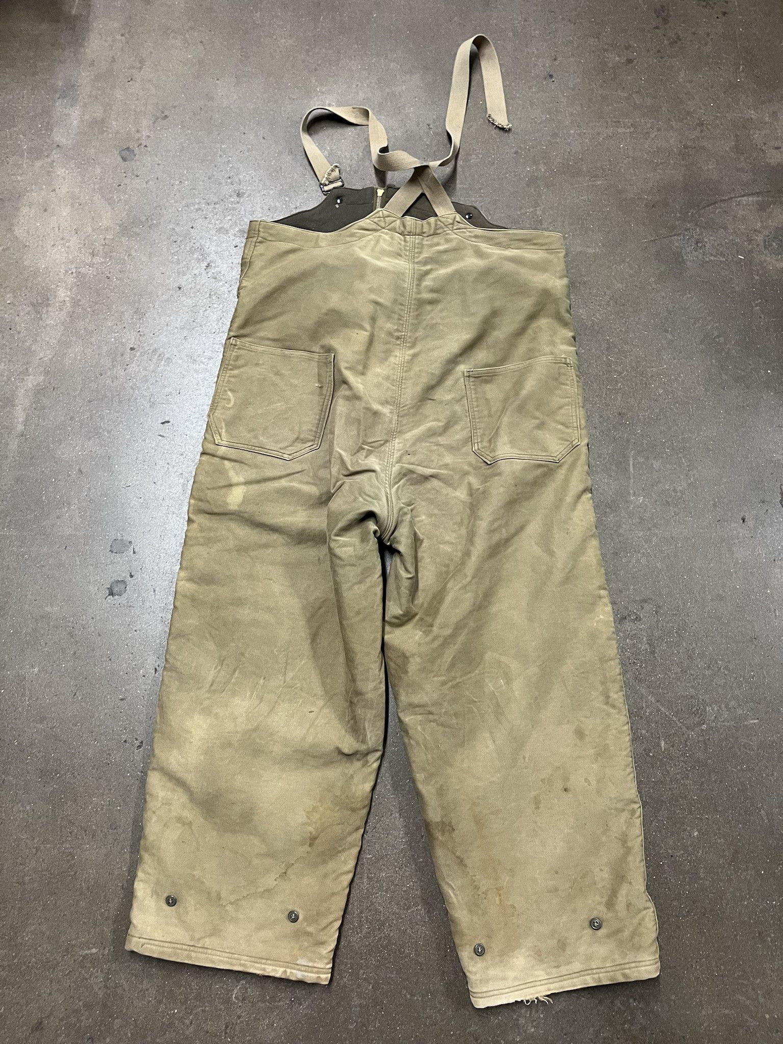 Vintage Vintage 1950s US Navy Deck Pant Bibs Overalls Size 45 Size US 42 / EU 58 - 5 Thumbnail