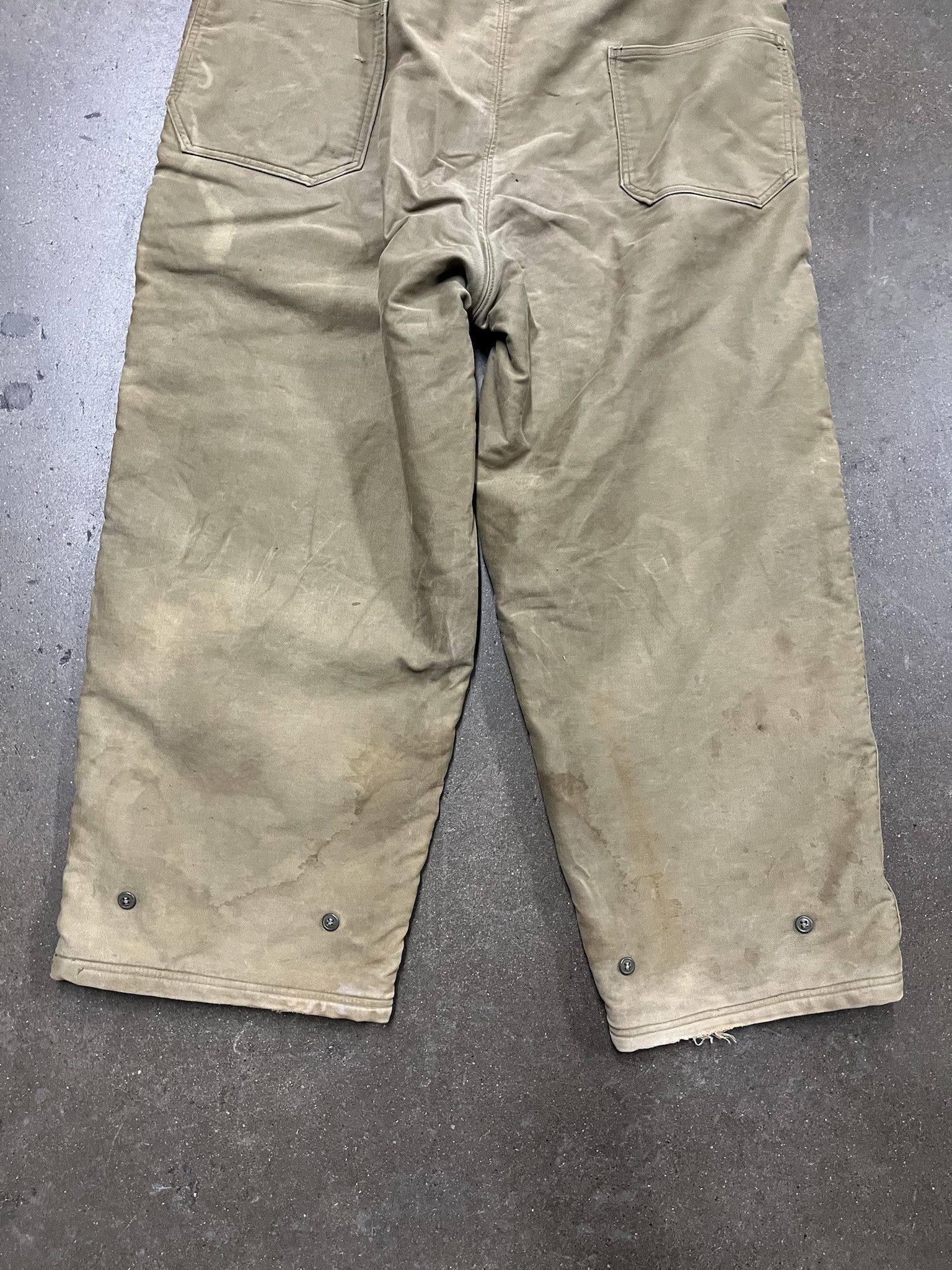 Vintage Vintage 1950s US Navy Deck Pant Bibs Overalls Size 45 Size US 42 / EU 58 - 7 Thumbnail