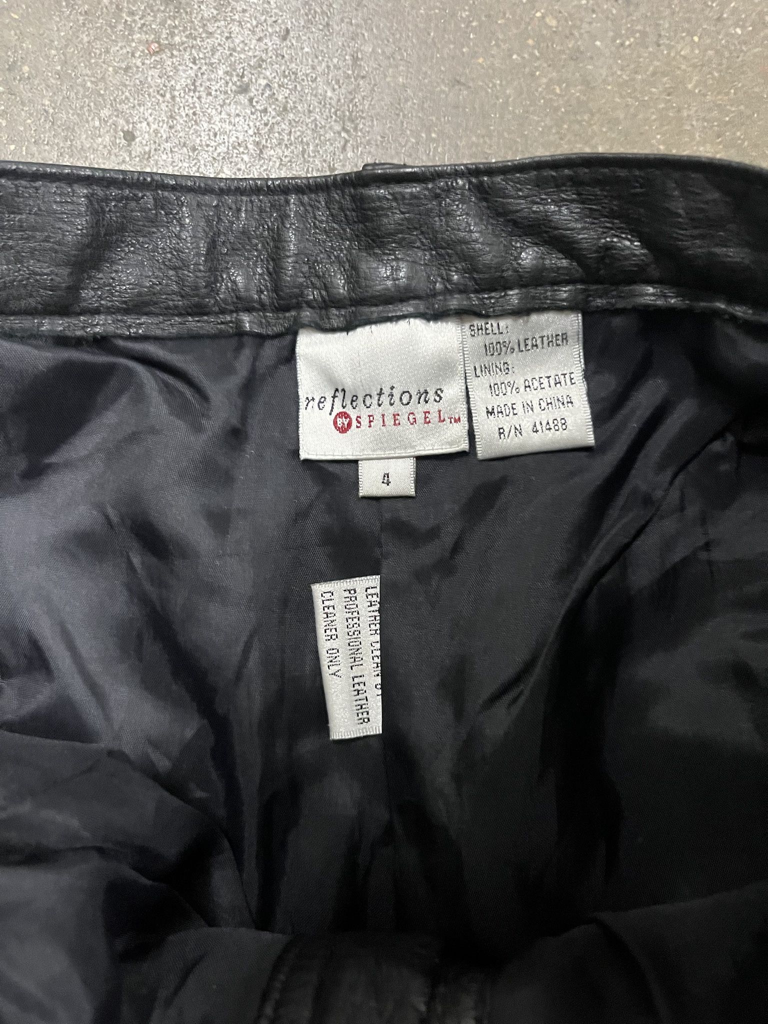 Vintage Vintage 2000s Leather Pants Size 36x30.5 Size US 26 / EU 42 - 2 Thumbnail