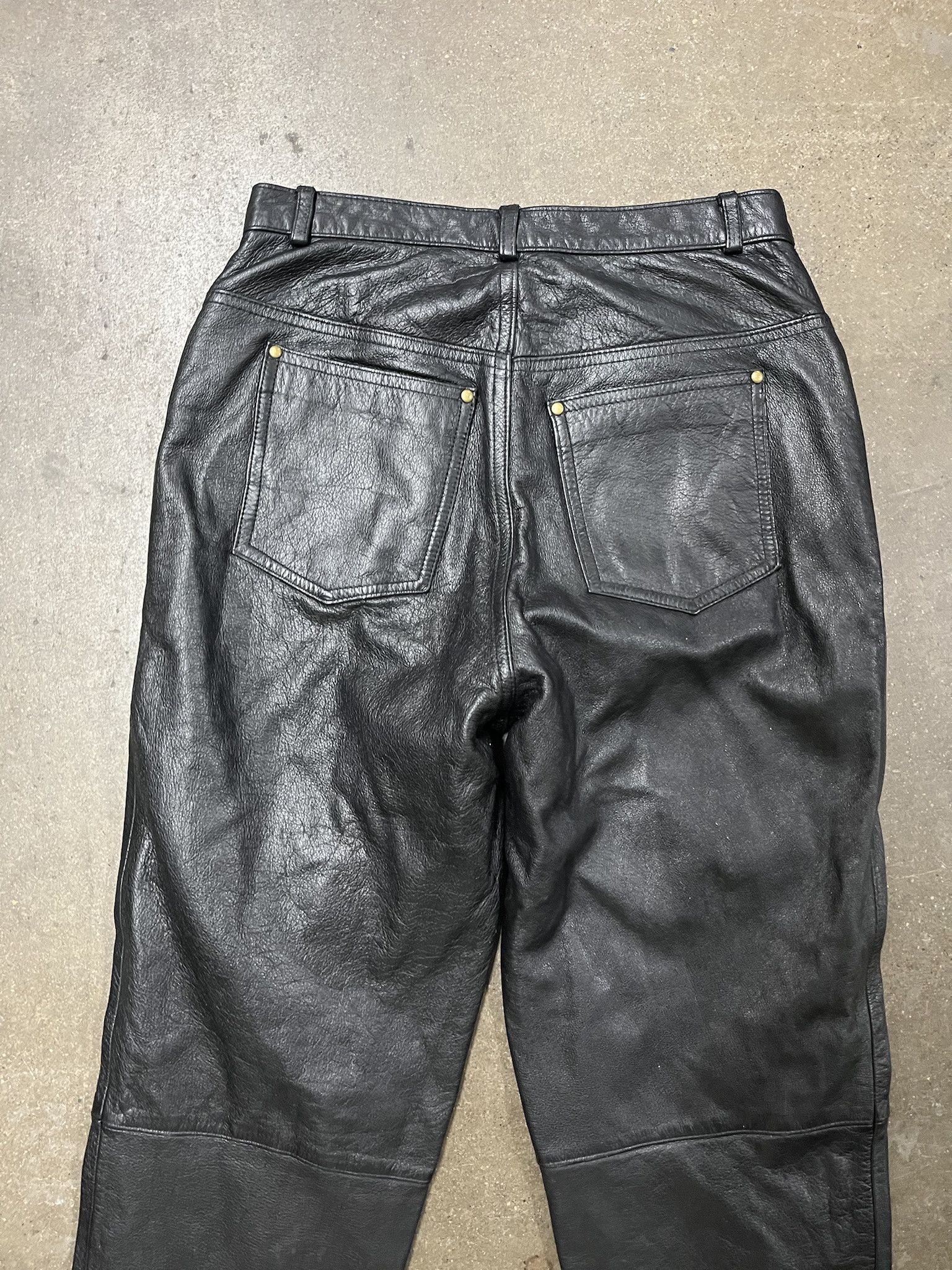 Vintage Vintage 2000s Leather Pants Size 36x30.5 Size US 26 / EU 42 - 4 Thumbnail