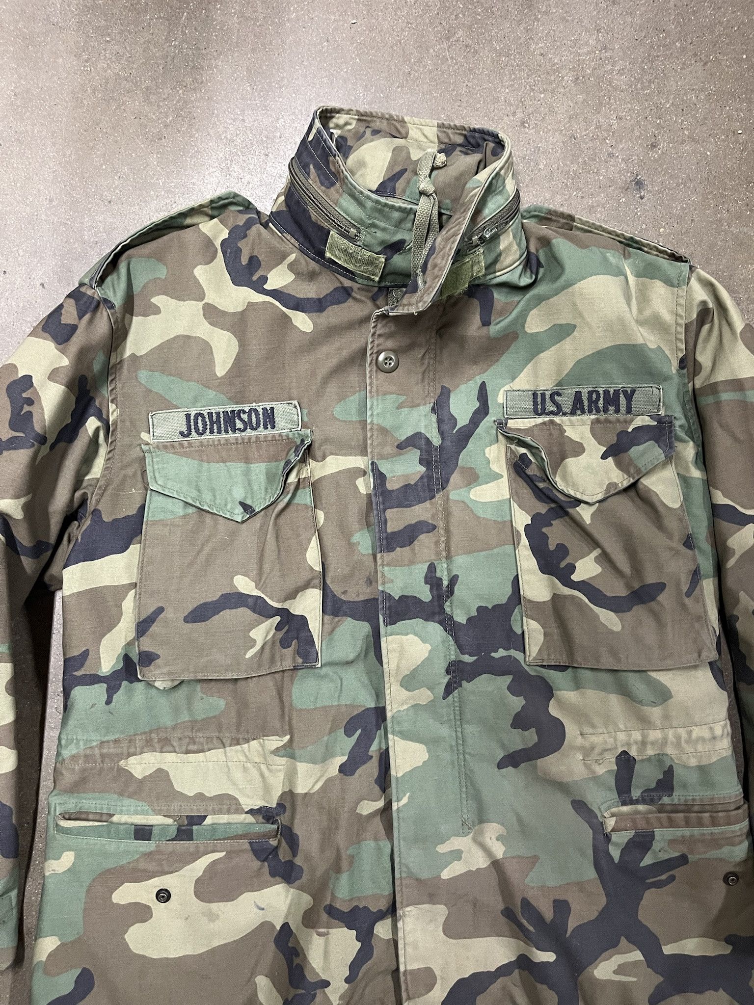 Vintage Vintage 90s Military Woodland BDO Camo Field Jacket Size Medium Size US M / EU 48-50 / 2 - 2 Thumbnail