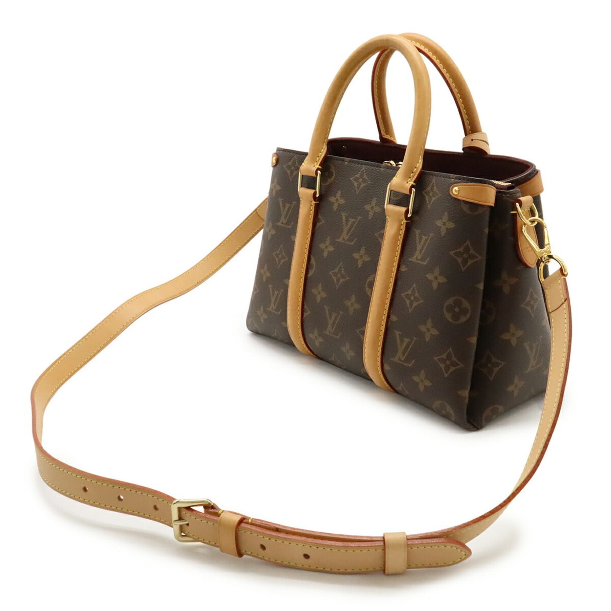Louis Vuitton LOUIS VUITTON Monogram Soufflot BB Handbag/Shoulder Bag, Brown, M44815 Size ONE SIZE - 3 Thumbnail
