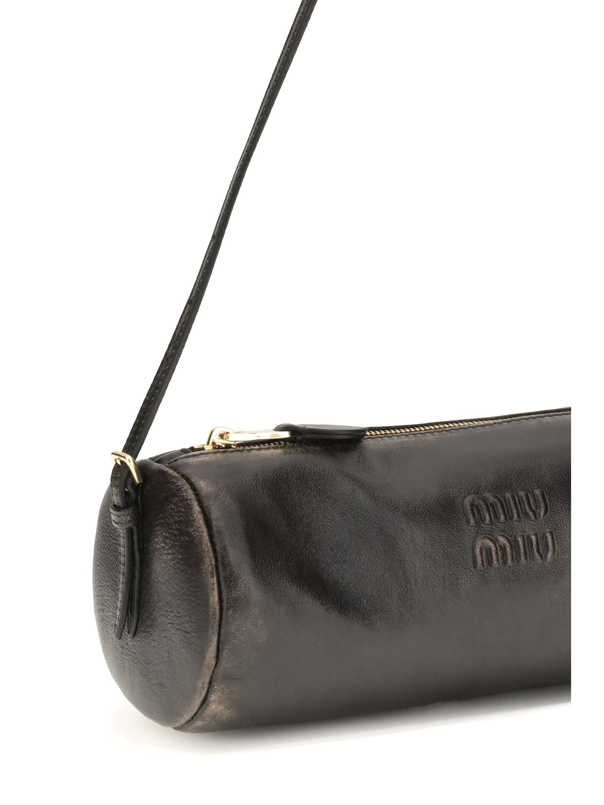 Miu Miu Pouch crafted in aged-effect nappa leather Size ONE SIZE - 4 Thumbnail