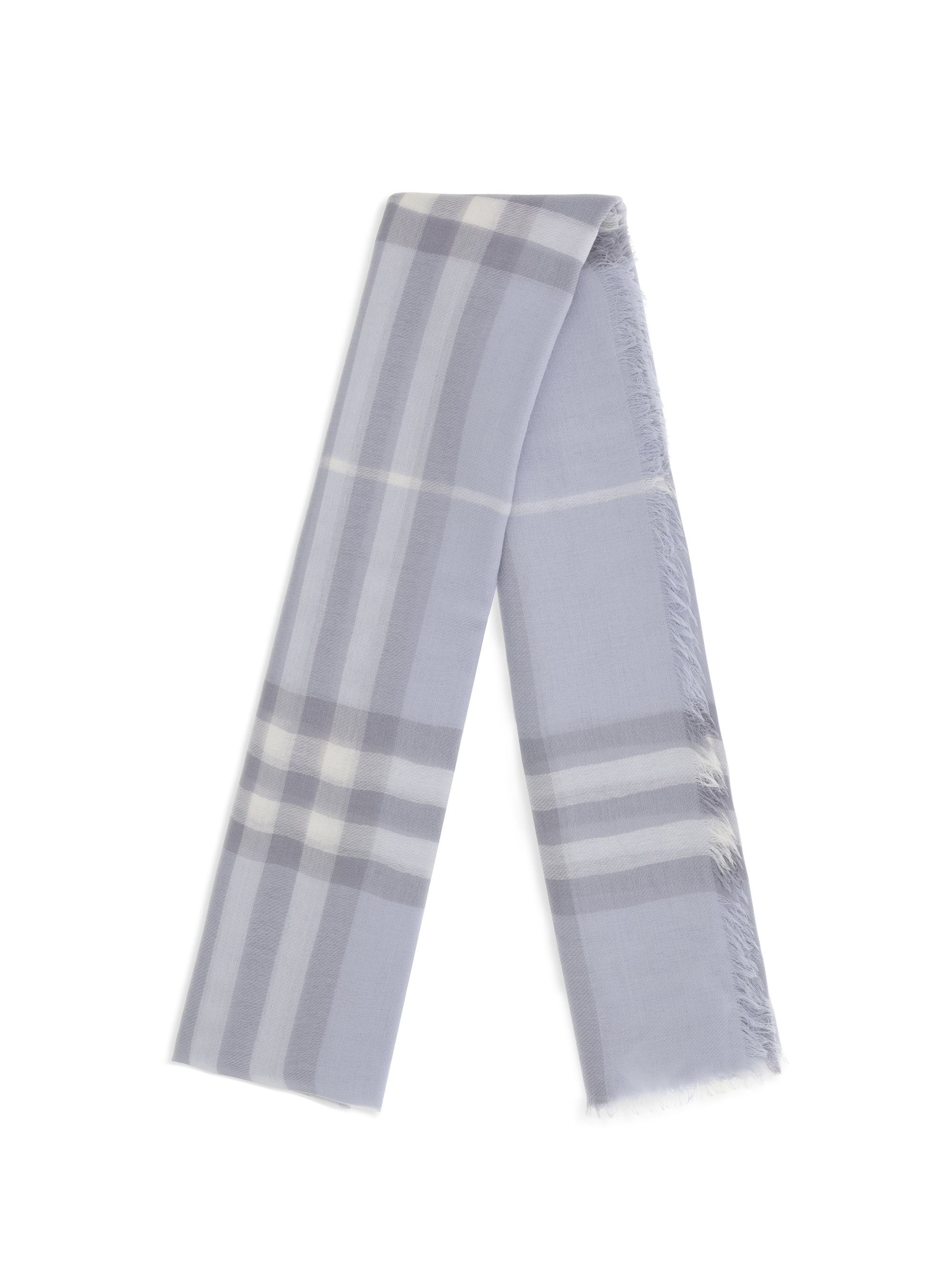 Burberry Wool Check wide Scarf Size ONE SIZE - 2 Thumbnail