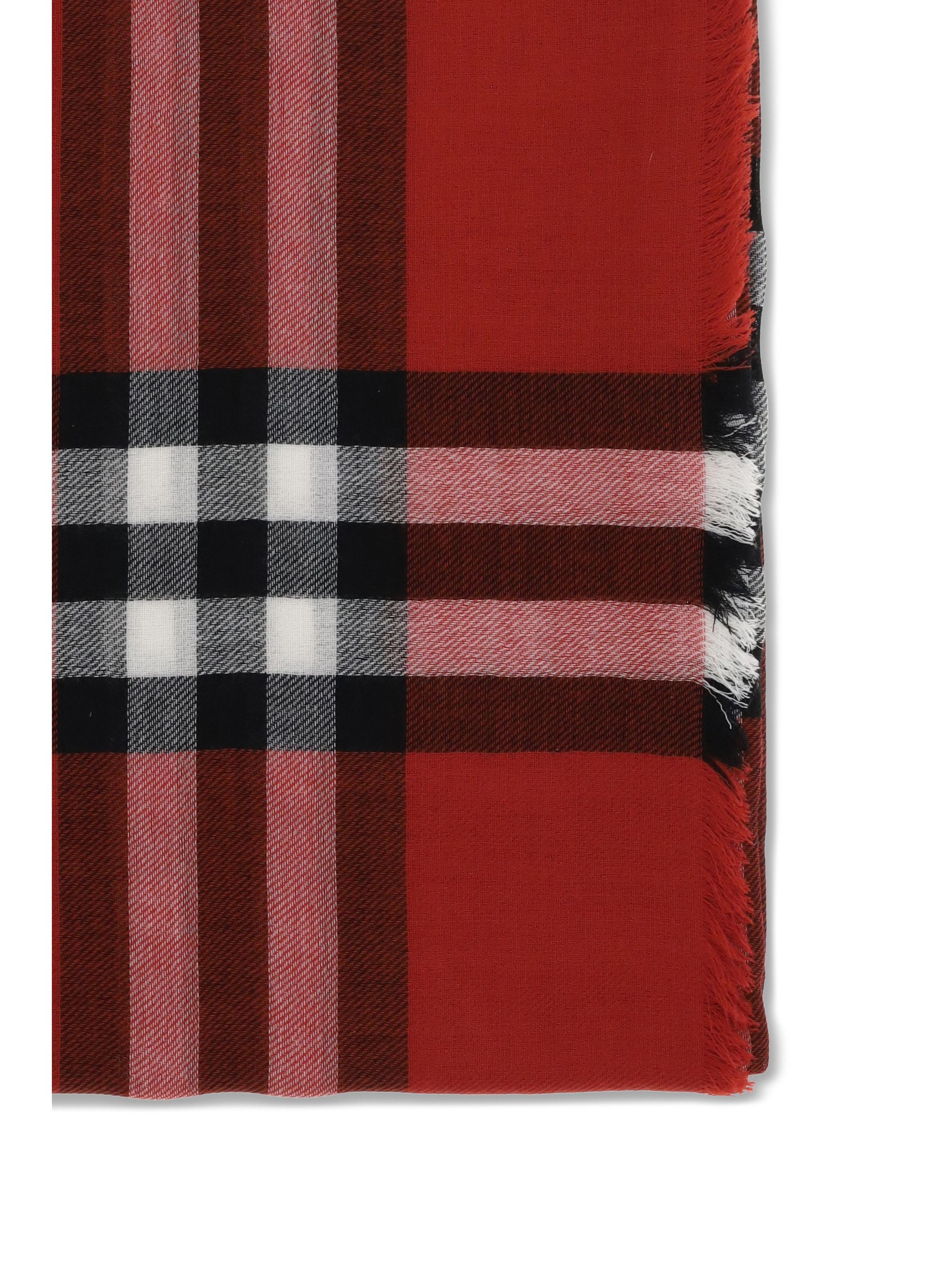 Burberry Wool Check wide Scarf Size ONE SIZE - 3 Thumbnail