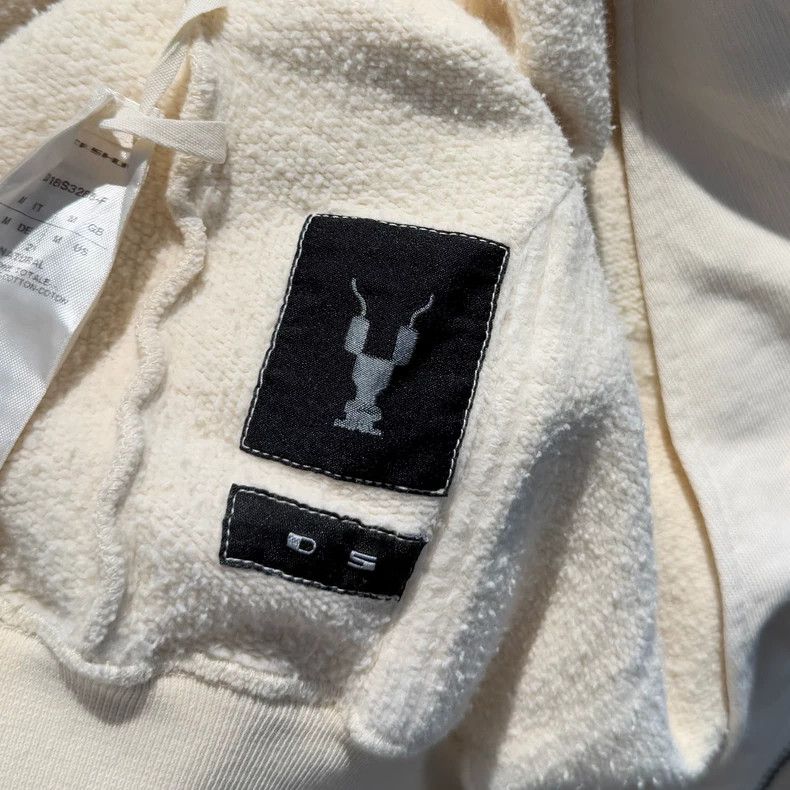Rick Owens Rick Owens drkshdw cream hooded jacket Size US M / EU 48-50 / 2 - 5 Thumbnail