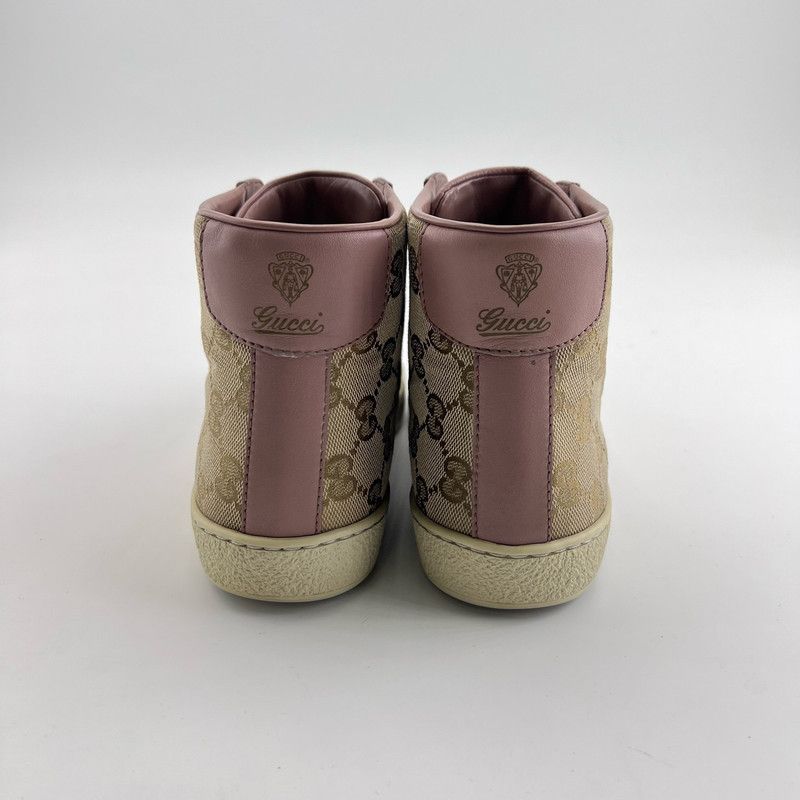 Gucci Gucci Women's Brooklyn GG High Top Sneakers Size US 5 / IT 35 - 3 Thumbnail