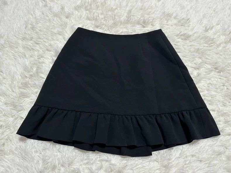 Miu Miu Miumiu Black Floral Bud Half Skirt Short Skirt-yf Size 28" / US 6 / IT 42 - 2 Thumbnail