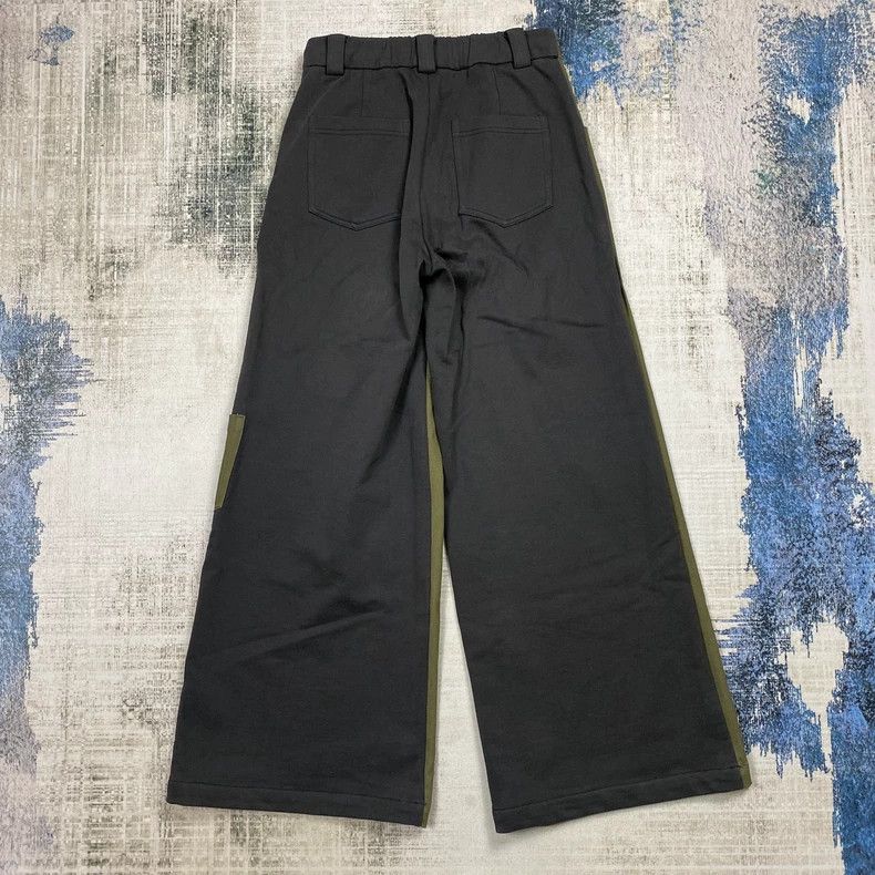 Japanese Brand Soi Reset Women's Green Patchwork Casual Pants-yf Size 26" / US 2 / IT 38 - 6 Thumbnail