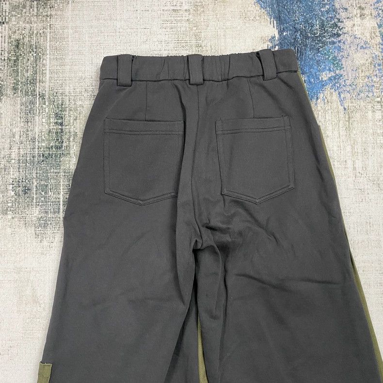 Japanese Brand Soi Reset Women's Green Patchwork Casual Pants-yf Size 26" / US 2 / IT 38 - 7 Thumbnail