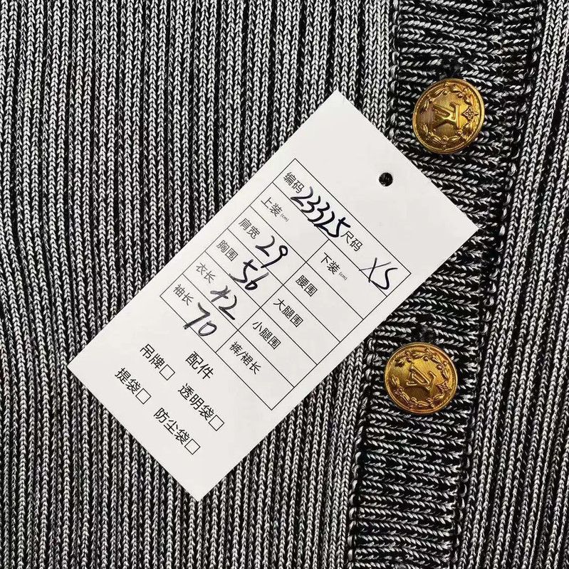 Louis Vuitton Louis Vuitton Gray Knitted Flare Sleeve Cardigan 0089 Size M / US 6-8 / IT 42-44 - 6 Thumbnail
