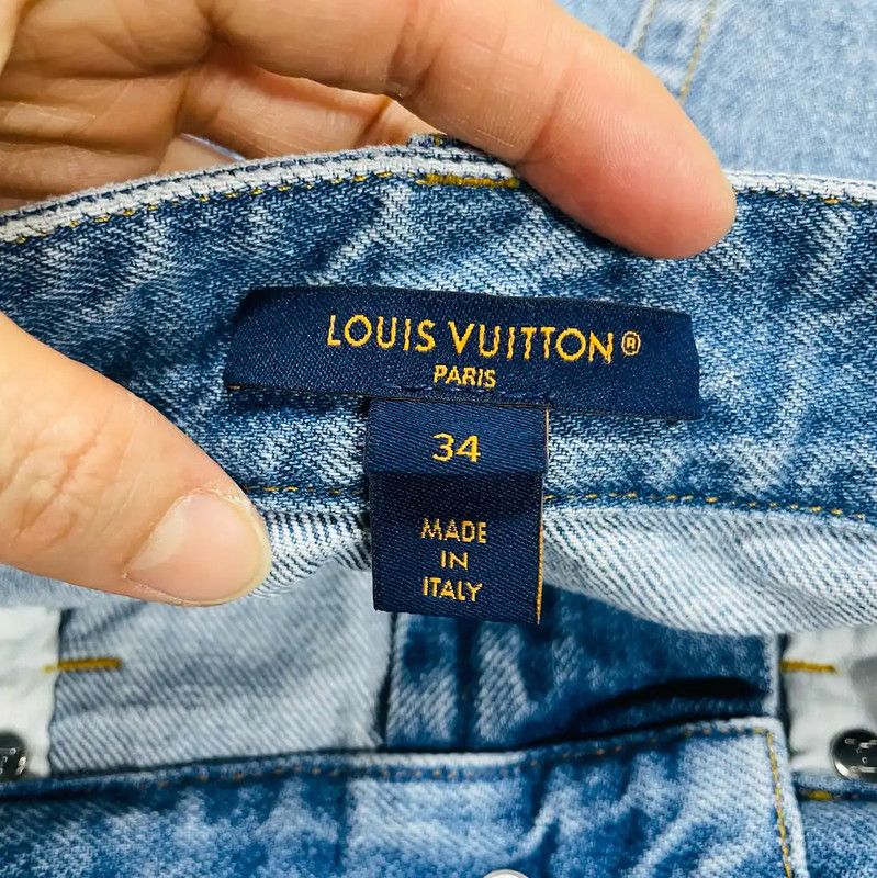 Louis Vuitton Louis Vuitton Blue Denim Shorts for Women 0089 Size 24" / US 00 / IT 34 - 3 Thumbnail