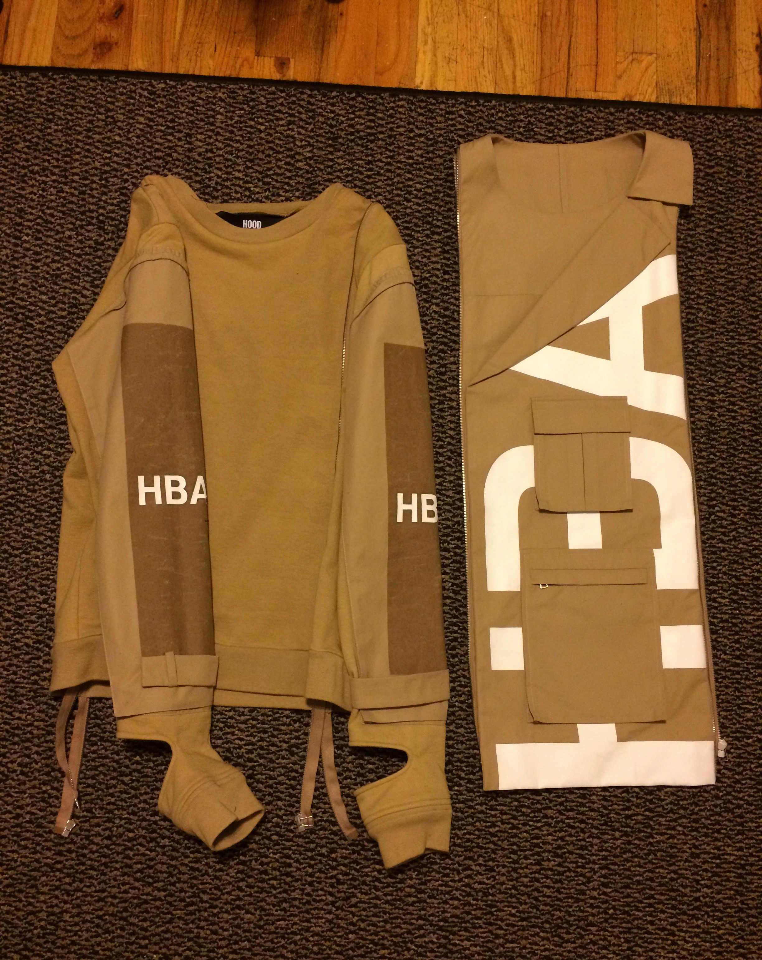 Terry Crewneck with Zip-Off Blazer Panel
