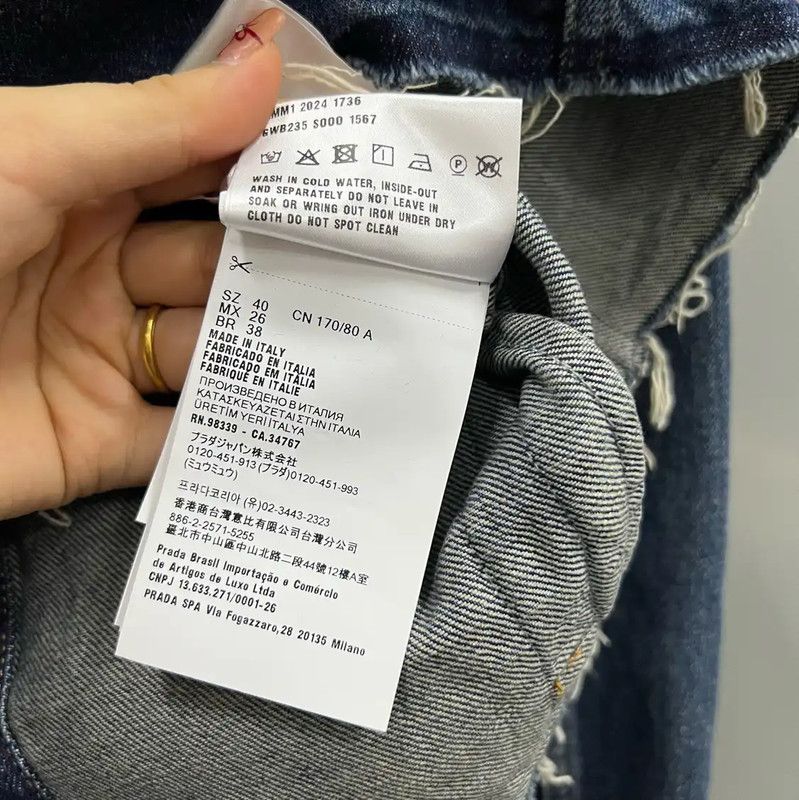Miu Miu Miu Miu Blue Cotton Cropped Jacket 0089 Size M / US 6-8 / IT 42-44 - 3 Thumbnail