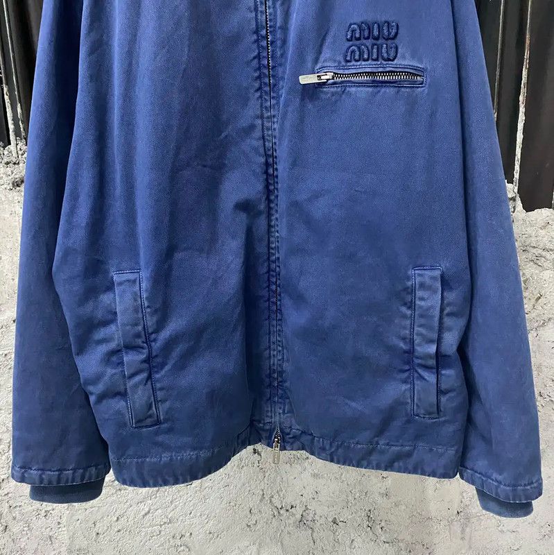Miu Miu Miu Miu Blue Logo Long Sleeve Jacket 0089 Size US M / EU 48-50 / 2 - 4 Thumbnail