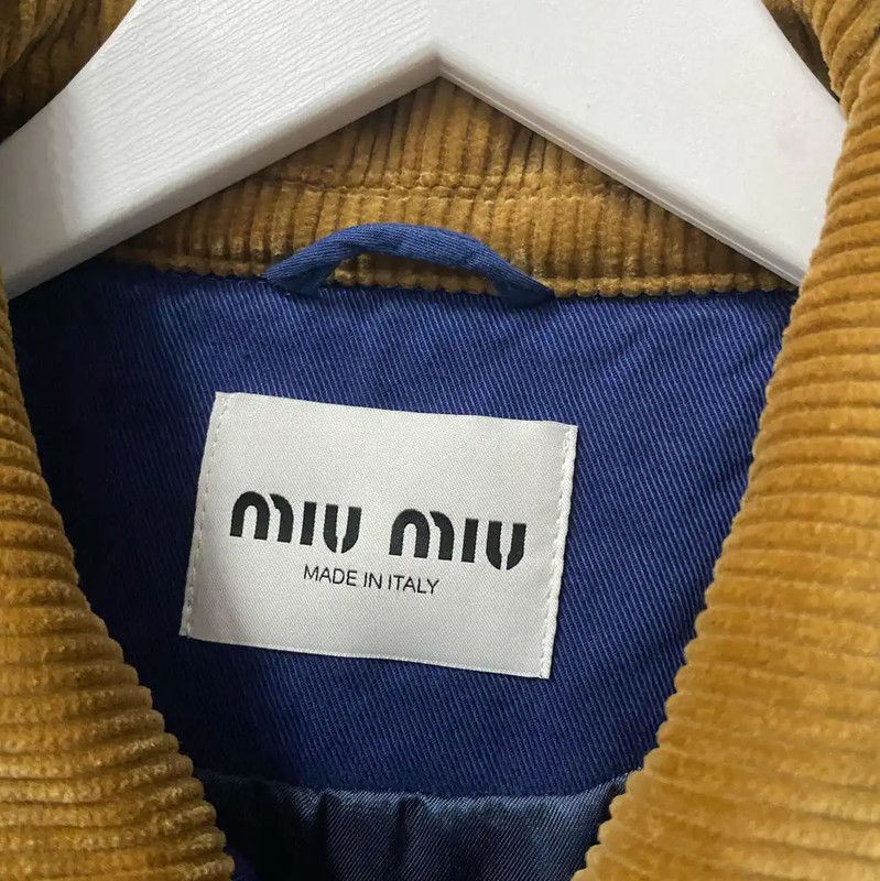 Miu Miu Miu Miu Blue Logo Long Sleeve Jacket 0089 Size US M / EU 48-50 / 2 - 6 Thumbnail