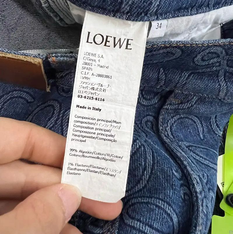 Loewe Loewe Summer Blue Cotton Mini Skirt 0089 Size 26" / US 2 / IT 38 - 4 Thumbnail