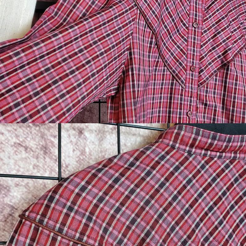 Dior Dior Red Wool Plaid Long Sleeve Cardigan 0089 Size M / US 6-8 / IT 42-44 - 6 Thumbnail