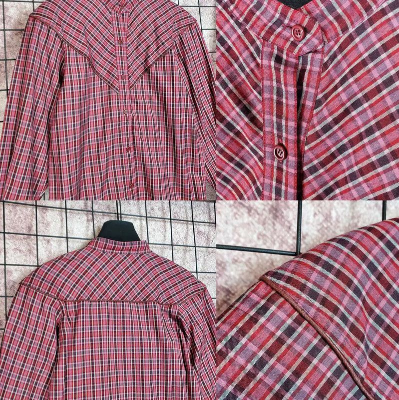 Dior Dior Red Wool Plaid Long Sleeve Cardigan 0089 Size M / US 6-8 / IT 42-44 - 4 Thumbnail