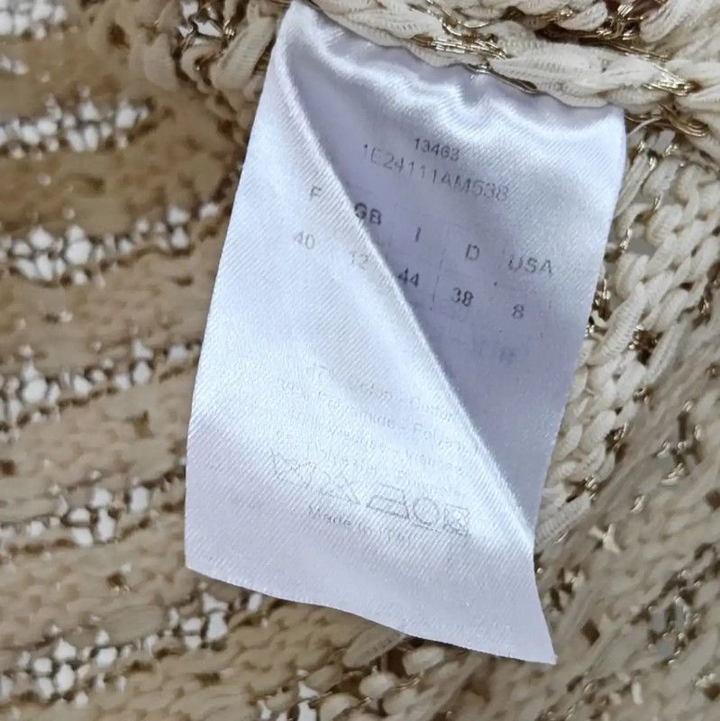 Dior Dior Gold Knit Long Sleeve Cardigan for Women 0089 Size M / US 6-8 / IT 42-44 - 7 Thumbnail