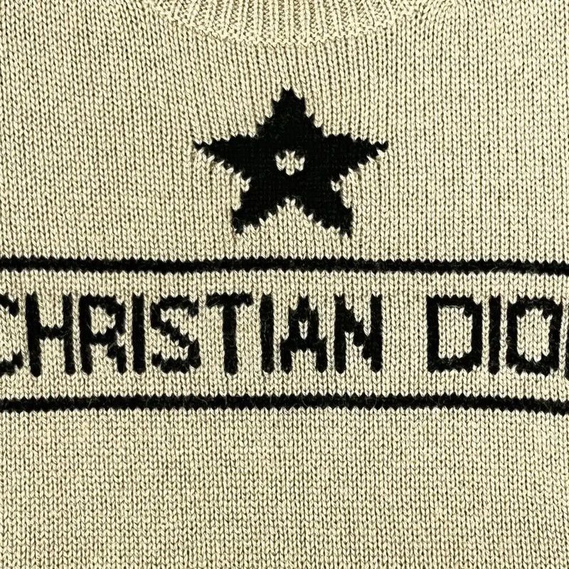 Dior Dior Khaki Short Sleeve Wool T-Shirt 0089 Size S / US 4 / IT 40 - 4 Thumbnail