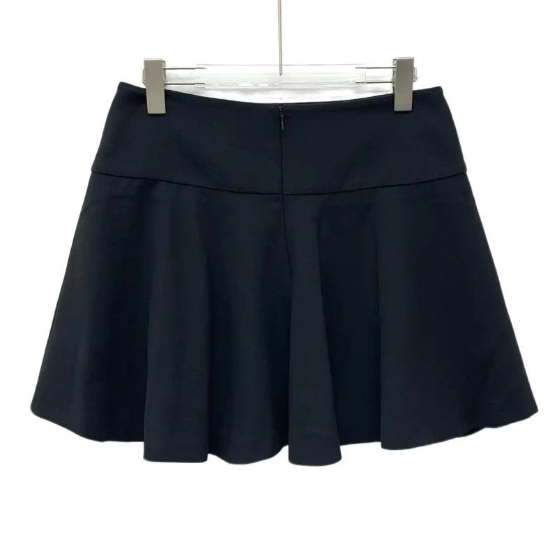 Valentino Valentino Black Women's Flared Skirt 0089 Size 28" / US 6 / IT 42 - 2 Thumbnail