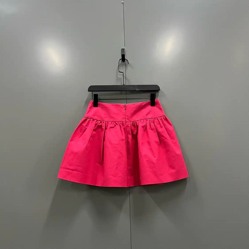 Valentino Valentino Pink Cotton Mini Skirt for Summer 0089 Size 26" / US 2 / IT 38 - 2 Thumbnail