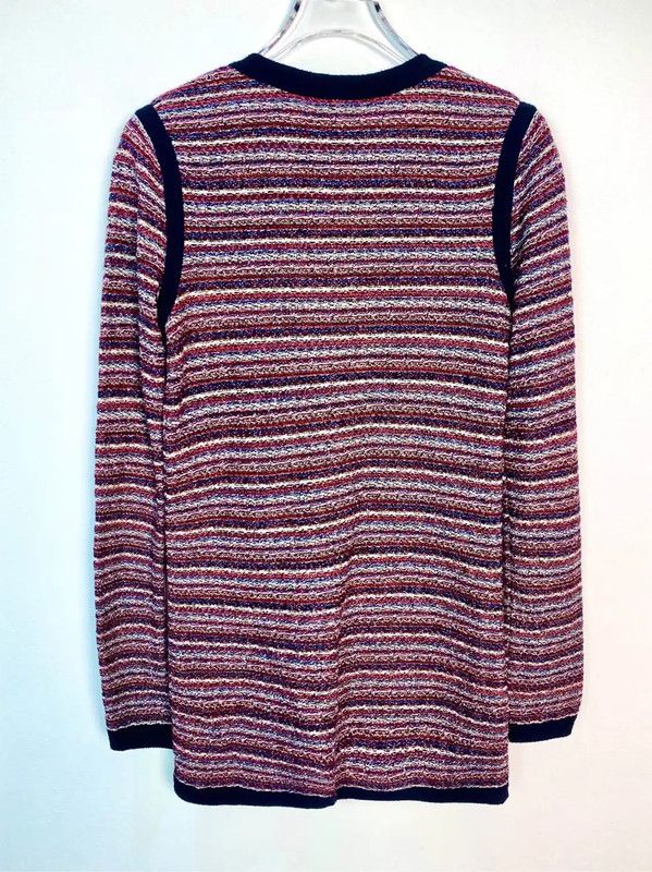 Chanel Chanel Multicolor Cotton Open Cardigan 0089 Size XXS / US 00 / IT 34 - 2 Thumbnail