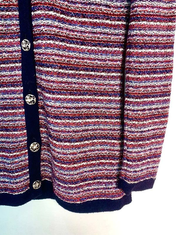 Chanel Chanel Multicolor Cotton Open Cardigan 0089 Size XXS / US 00 / IT 34 - 4 Thumbnail