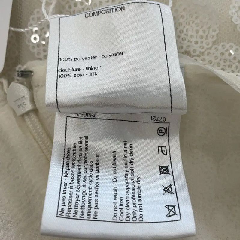 Chanel Chanel White Polyester Women's Cardigan 0089 Size M / US 6-8 / IT 42-44 - 4 Thumbnail