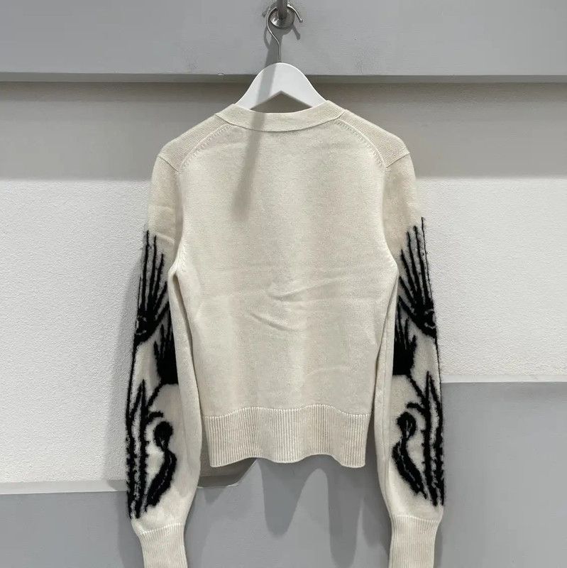 Chanel Chanel Spring Autumn Ivory Long Sleeve Cardigan 0089 Size ONE SIZE - 2 Thumbnail