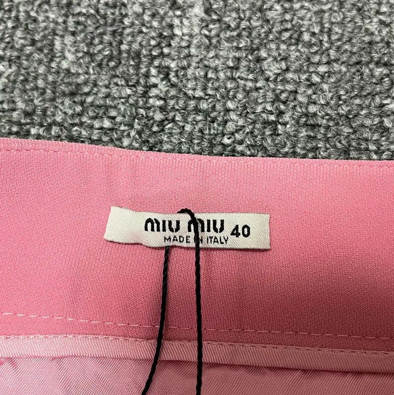 Miu Miu Miu Miu Pink Summer Polyester Skirt 0089 Size 28" / US 6 / IT 42 - 4 Thumbnail