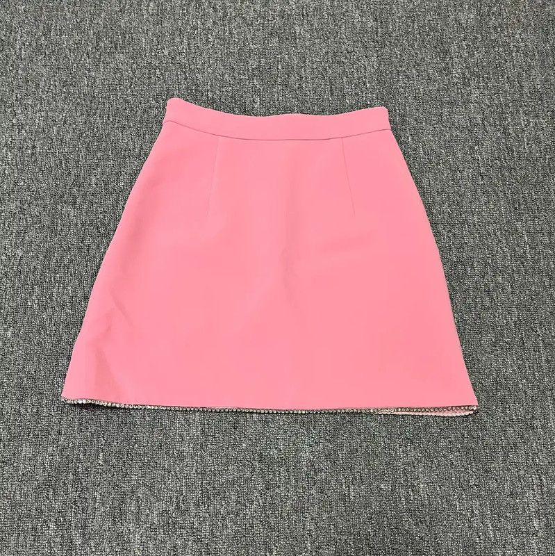 Miu Miu Miu Miu Pink Summer Polyester Skirt 0089 Size 28" / US 6 / IT 42 - 2 Thumbnail