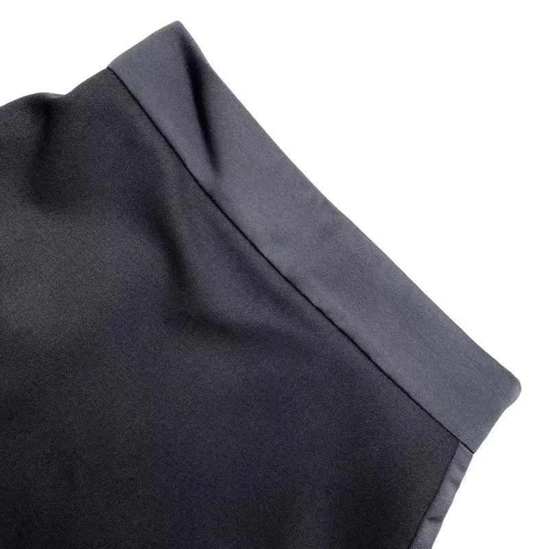 Miu Miu Miu Miu Black Wool Mini Skirt 0089 Size 26" / US 2 / IT 38 - 3 Thumbnail