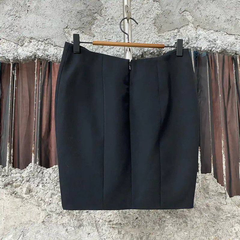 Balmain Balmain Black A-Line Skirt for Summer 0089 Size 28" / US 6 / IT 42 - 2 Thumbnail