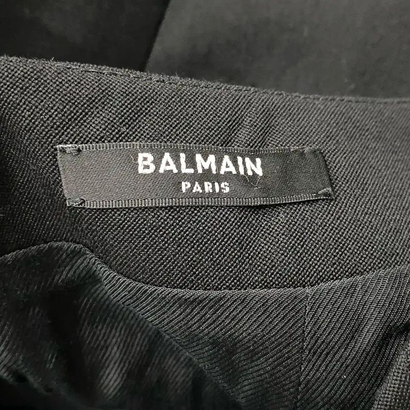 Balmain Balmain Black A-Line Skirt for Summer 0089 Size 28" / US 6 / IT 42 - 5 Thumbnail