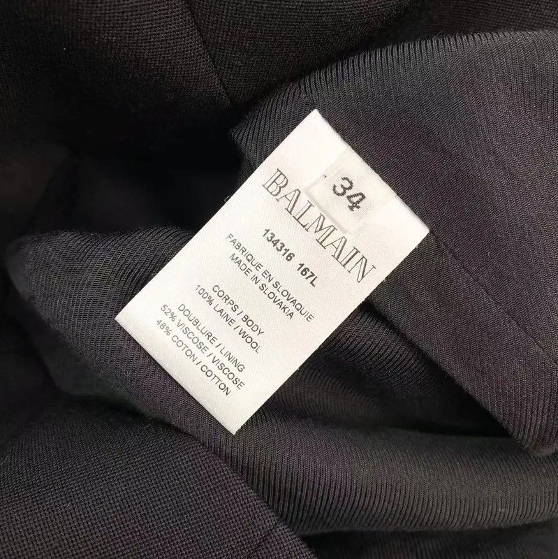 Balmain Balmain Black Women's Mini Skirt 0089 Size 24" / US 00 / IT 34 - 5 Thumbnail
