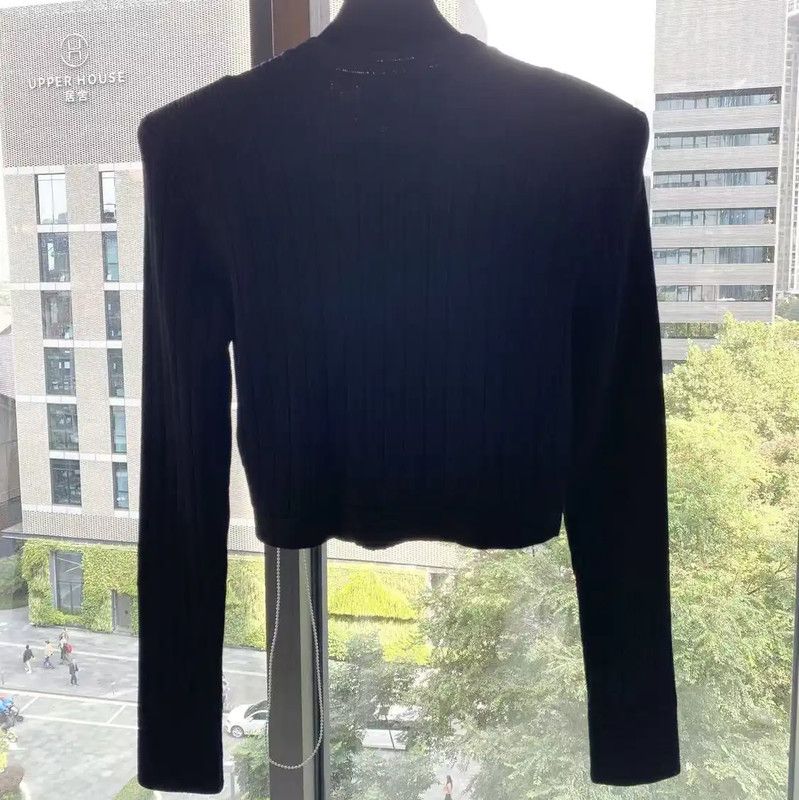 Balmain Balmain Black Cardigan with Gold Buttons 0089 Size ONE SIZE - 2 Thumbnail