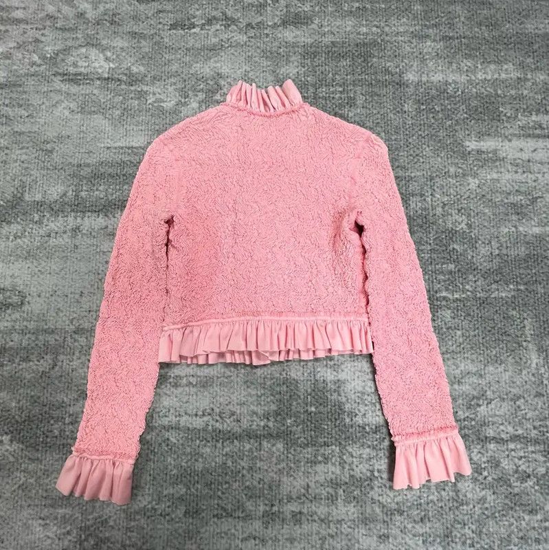 Alexander McQueen Alexander McQueen Pink Cotton Women's Cardigan 0089 Size S / US 4 / IT 40 - 2 Thumbnail