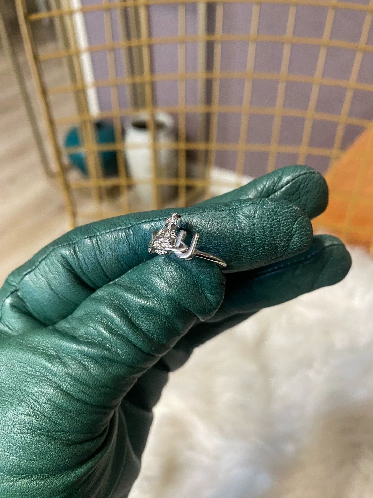 Vivienne Westwood Vivienne Westwood Heart Series Silver Ring Size ONE SIZE - 3 Thumbnail