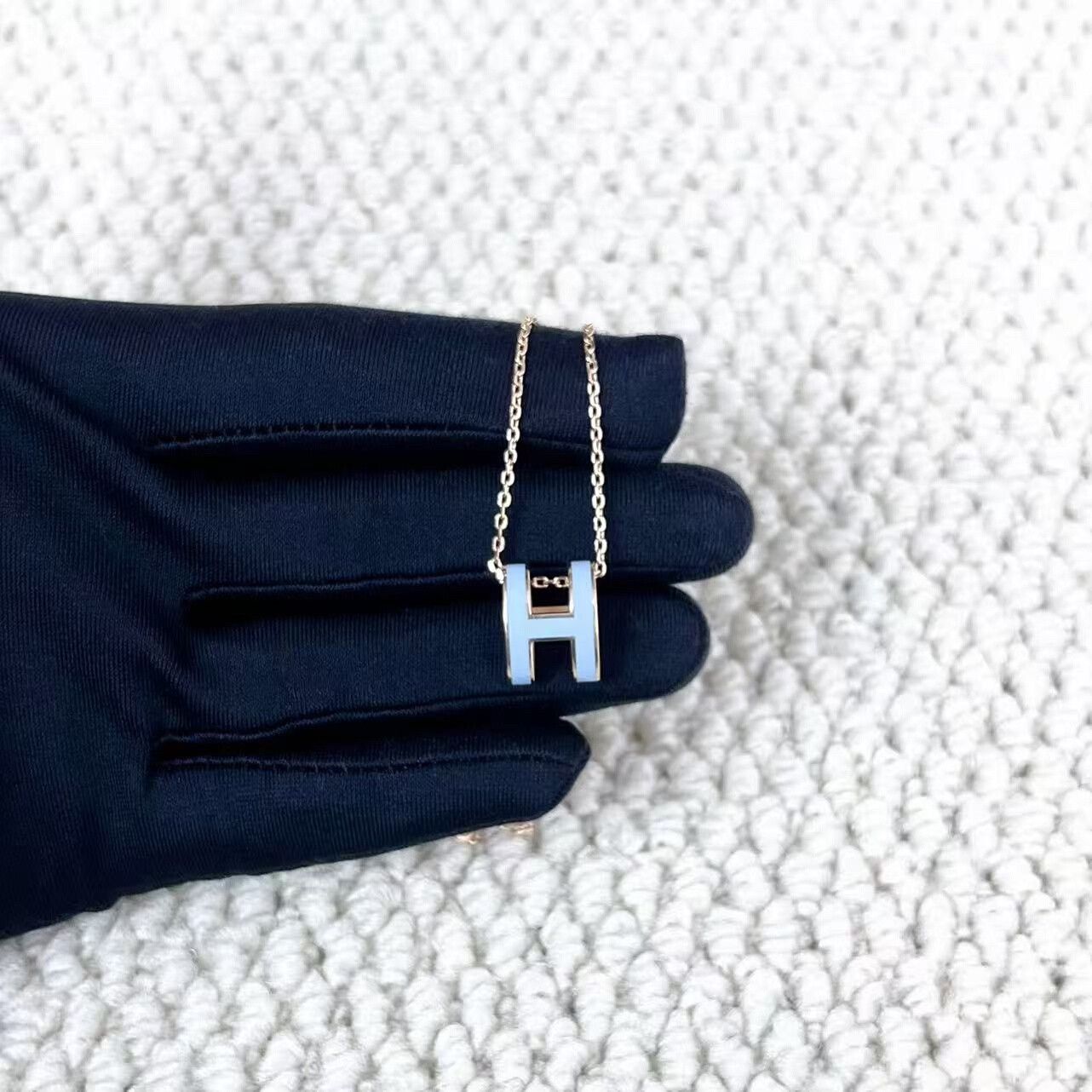 Hermes hermes pop h rose gold pendant necklace Size ONE SIZE - 2 Thumbnail