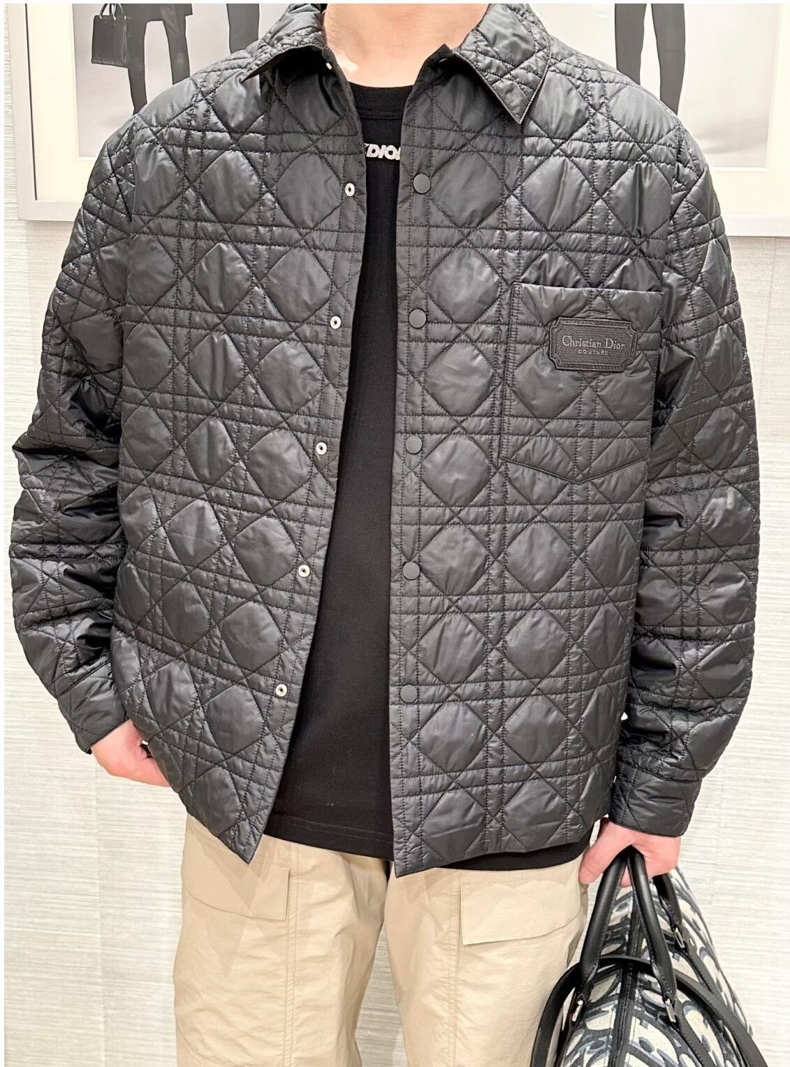 Dior Dior SS26 Gray Quilted Cotton Jacket Size US XXL / EU 58 / 5 - 7 Thumbnail