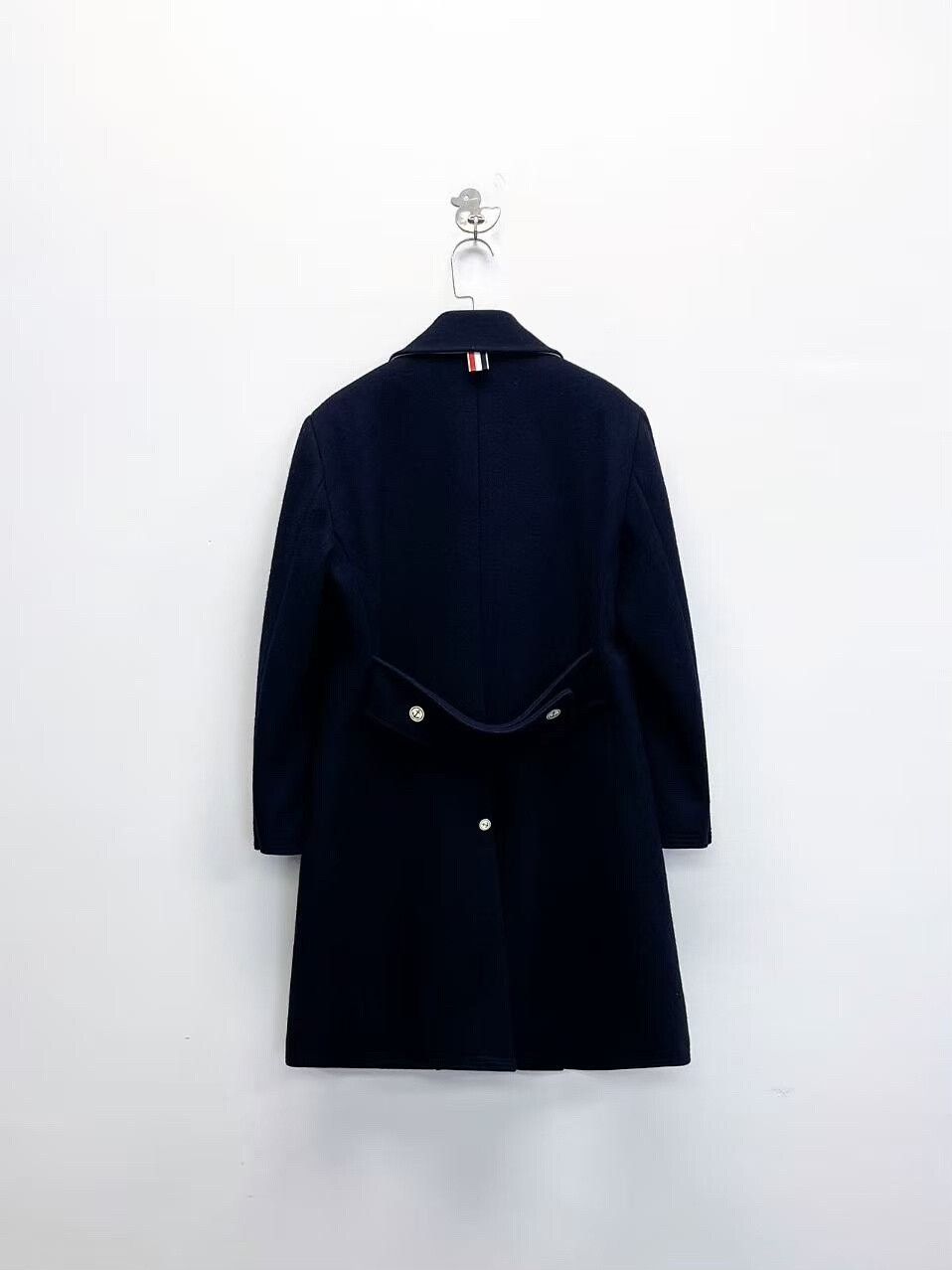 Thom Browne thom browne double-breasted navy wool coat Size US M / EU 48-50 / 2 - 2 Thumbnail