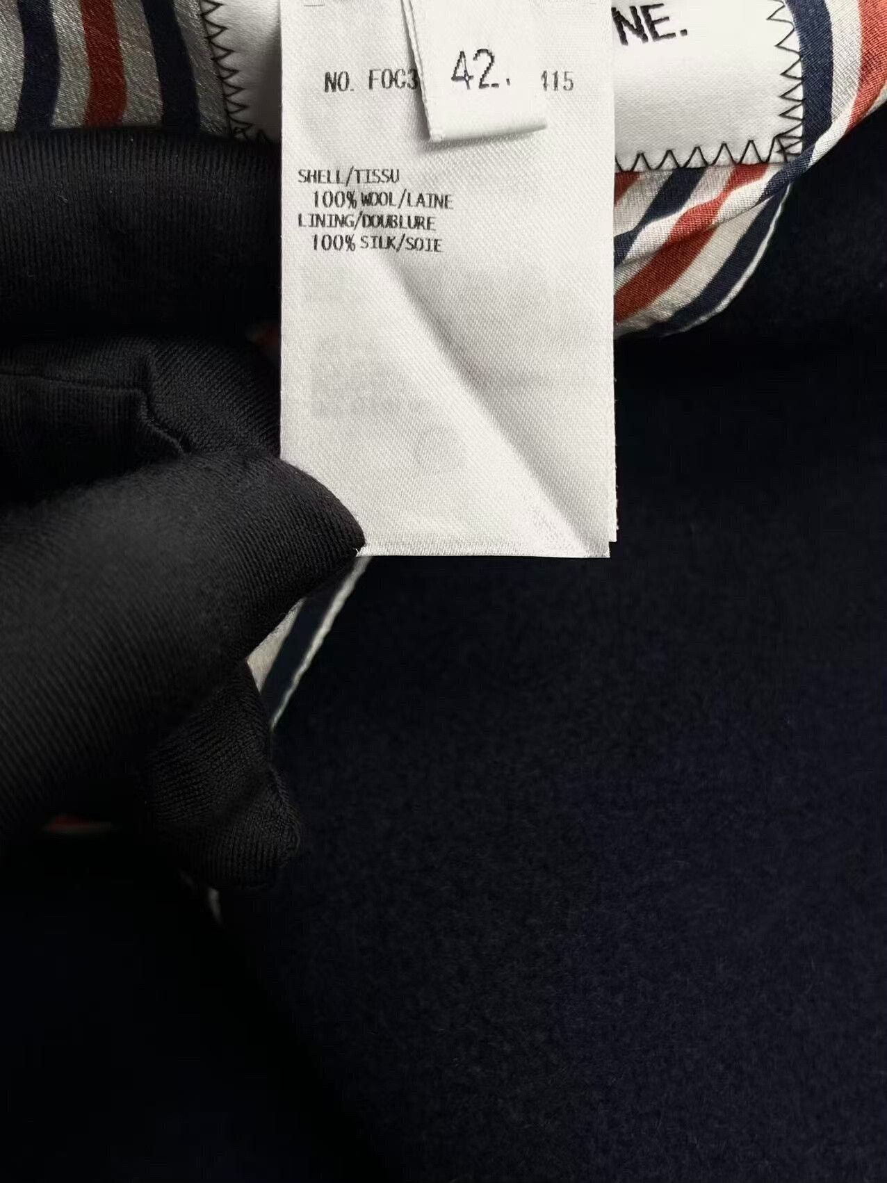 Thom Browne thom browne double-breasted navy wool coat Size US M / EU 48-50 / 2 - 8 Thumbnail